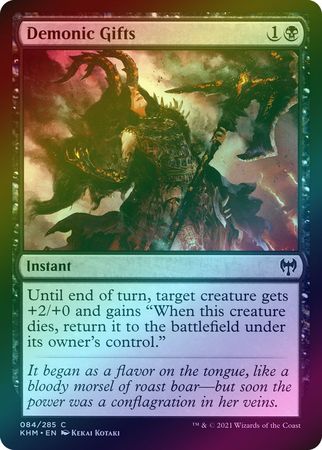 Demonic Gifts 084 285 Foil Kaldheim Foil Singles