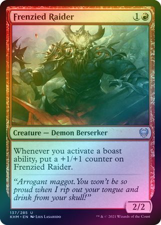 Frenzied Raider 137 285 Foil Frenzied Raider 137 285 Foil