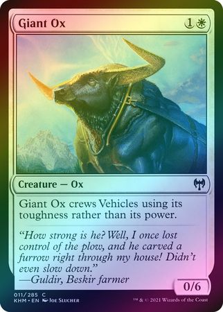 Giant Ox 011 285 Foil Giant Ox 011 285 Foil