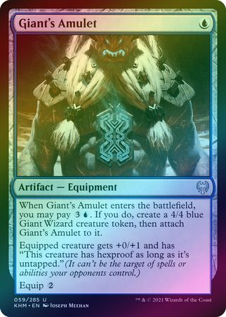 Giant s Amulet 059 285 Foil Kaldheim Foil Singles Giant s Amulet 059 285 Foil Kaldheim Foil Singles