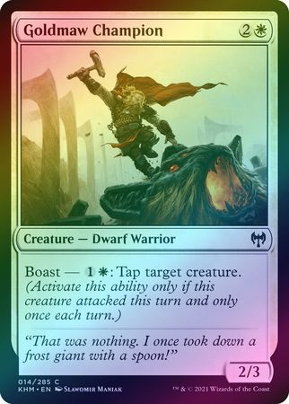 Goldmaw Champion 014 285 Foil Kaldheim Foil Singles Goldmaw Champion 014 285 Foil Kaldheim Foil Singles