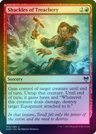 Shackles of Treachery 150 285 Foil Kaldheim Foil Singles Shackles of Treachery 150 285 Foil Kaldheim Foil Singles