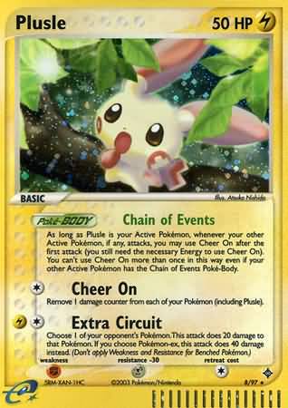 Plusle 8 97 Holo Rare Ex Dragon Singles Plusle 8 97 Holo Rare Ex Dragon Singles