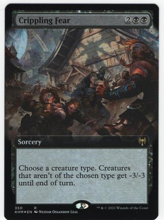 Crippling Fear 350 Extended Art Foil Crippling Fear 350 Extended Art Foil