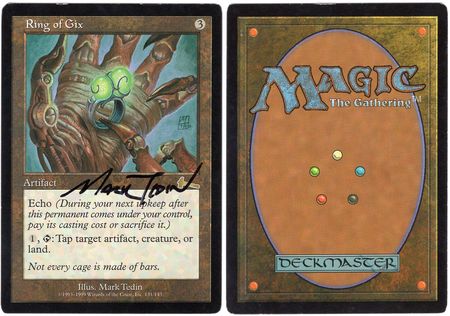 Ring of Gix Artist Signed Damaged Urza s Legacy 21324 Urza s Legacy Singles Ring of Gix Artist Signed Damaged Urza s Legacy 21324 Urza s Legacy Singles