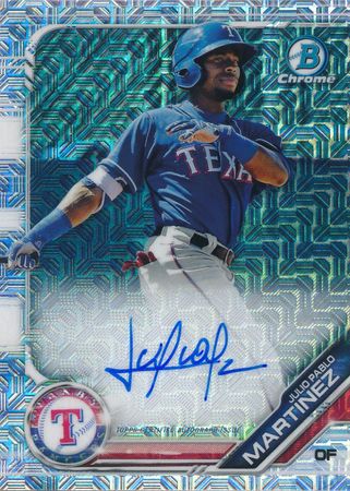 Julio Pablo Martinez 2019 Bowman Chrome BMA JPM Mega Auto Autograph 2019 Bowman Chrome Mega Box Auto Julio Pablo Martinez 2019 Bowman Chrome BMA JPM Mega Auto Autograph 2019 Bowman Chrome Mega Box Auto