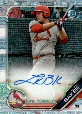 Luken Baker 2019 Bowman Chrome BMA LB Mega Auto Autograph 2019 Bowman Chrome Mega Box Auto Luken Baker 2019 Bowman Chrome BMA LB Mega Auto Autograph 2019 Bowman Chrome Mega Box Auto