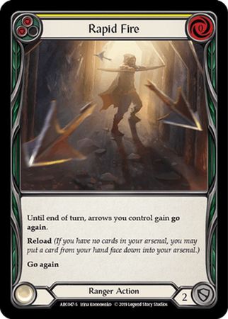 Rapid Fire ARC047 Super Rare 1st Edition Arcane Rising 1st Edition Singles Rapid Fire ARC047 Super Rare 1st Edition Arcane Rising 1st Edition Singles