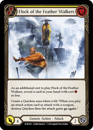 Flock of the Feather Walkers Yellow WTR183 Common 1st Edition Welcome To Rathe 1st Edition Singles Flock of the Feather Walkers Yellow WTR183 Common 1st Edition Welcome To Rathe 1st Edition Singles