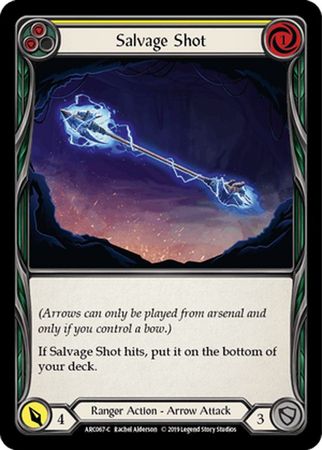 Salvage Shot Yellow ARC067 Common Rainbow Foil 1st Edition Arcane Rising 1st Edition Foil Singles Salvage Shot Yellow ARC067 Common Rainbow Foil 1st Edition Arcane Rising 1st Edition Foil Singles