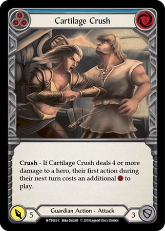 Cartilage Crush Blue WTR062 Common Rainbow Foil 1st Edition Cartilage Crush Blue WTR062 Common Rainbow Foil 1st Edition