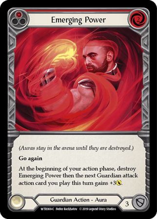 Emerging Power (Red) - WTR069 - Common Rainbow Foil 1st Edition