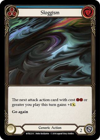 Sloggism Blue WTR223 Common Rainbow Foil 1st Edition Sloggism Blue WTR223 Common Rainbow Foil 1st Edition