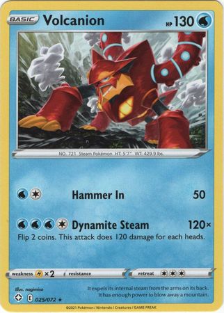 Pokemon TCG - SM3+ - 028/072 (Shining) - Shining Volcanion