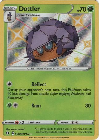 Dottler SV8 SV122 Shiny Rare Shining Fates Singles Dottler SV8 SV122 Shiny Rare Shining Fates Singles