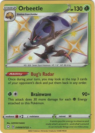 Orbeetle SV9 SV122 Shiny Rare Shining Fates Singles Orbeetle SV9 SV122 Shiny Rare Shining Fates Singles