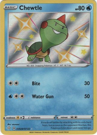 Chewtle 60/202 NM in Portuguese Sword & Shield Pokémon TCG