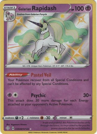 Galarian Rapidash 82/202 NM in Portuguese Sword & Shield Pokémon TCG