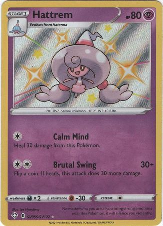 Hattrem SV55 SV122 Shiny Rare Shining Fates Singles Hattrem SV55 SV122 Shiny Rare Shining Fates Singles
