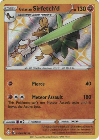 Pokemon card s4a 263/190 Shiny Sirfetch'd S Sword & Shield