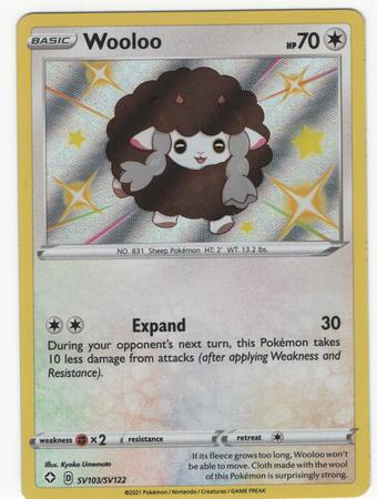 Wooloo SV103 SV122 Shiny Rare Shining Fates Singles Wooloo SV103 SV122 Shiny Rare Shining Fates Singles