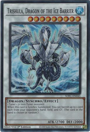 Dragon of the Ice Barrier SDFC-EN045 Super Rare 1st Edition Near Mint Trishula