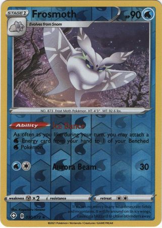 Frosmoth 030 072 Holo Rare Reverse Holo Frosmoth 030 072 Holo Rare Reverse Holo