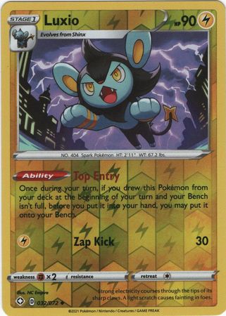 Luxio Shining Fates Reverse Holo Pokemon Trollandtoad