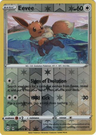 EEVEE 101/149 Non-Holo Common Sun & Moon Pokemon Card Near Mint