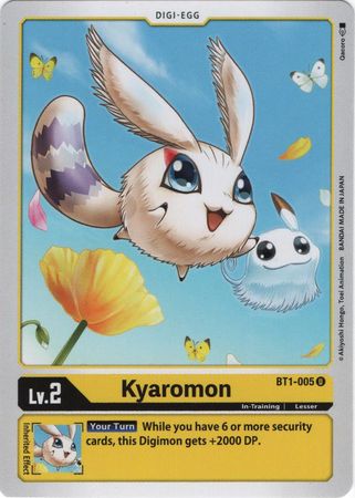 Kyaromon BT1 005 U Uncommon All Digimon Singles Kyaromon BT1 005 U Uncommon All Digimon Singles
