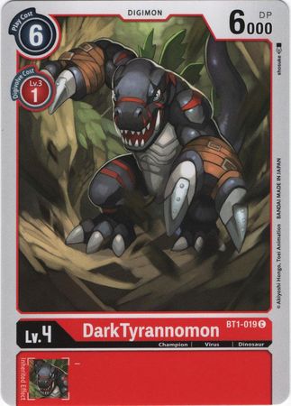 DarkTyrannomon BT1 019 C Common BT01 Singles DarkTyrannomon BT1 019 C Common BT01 Singles