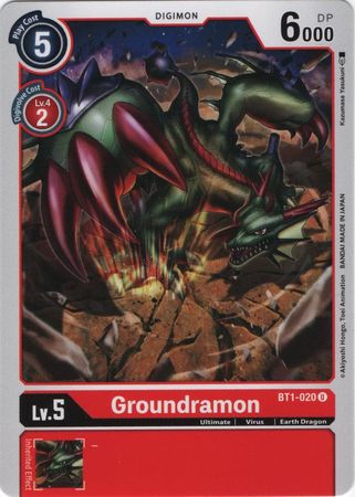 Groundramon BT1 020 U Uncommon Groundramon BT1 020 U Uncommon