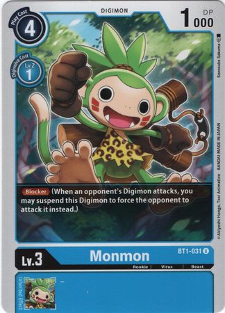 Monmon BT1 031 U Uncommon Monmon BT1 031 U Uncommon