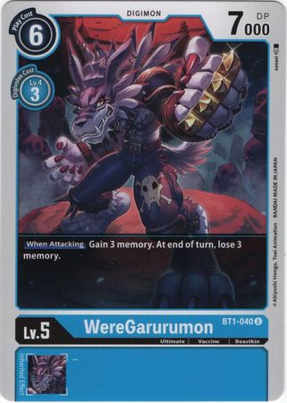 Digimon Card Game V Jump Promo Card Garurumon Were Garurumon Foil Set