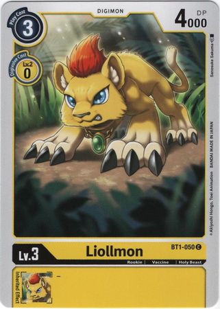 Liollmon BT1 050 C Common All Digimon Singles Liollmon BT1 050 C Common All Digimon Singles