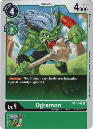 Ogremon BT1 069 C Common All Digimon Singles Ogremon BT1 069 C Common All Digimon Singles