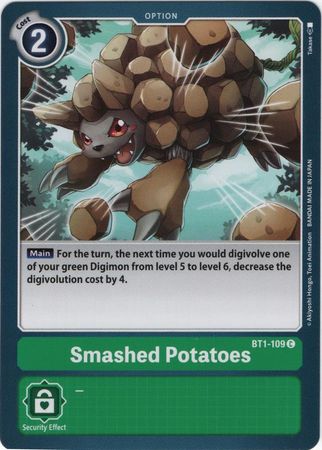 Smashed Potatoes BT1 109 C Common Special Booster Ver 1 0 Ver 1 5 BT01 Singles Smashed Potatoes BT1 109 C Common Special Booster Ver 1 0 Ver 1 5 BT01 Singles