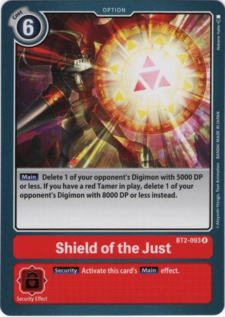 Shield of the Just BT2 093 R Rare Special Booster Ver 1 0 Ver 1 5 BT02 Singles Shield of the Just BT2 093 R Rare Special Booster Ver 1 0 Ver 1 5 BT02 Singles