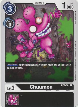 Chuumon BT3 061 C Common Chuumon BT3 061 C Common