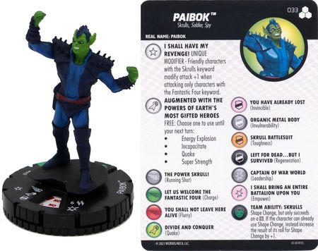 Paibok 033 Fantastic Four Future Foundation Heroclix Paibok 033 Fantastic Four Future Foundation Heroclix