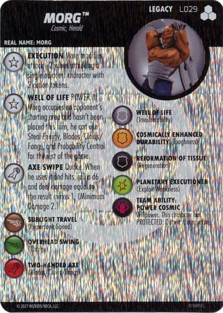 Morg L029 Marvel Heroclix Fantastic Four Future Foundation Legacy Card Marvel Fantastic Four Future Foundation Singles Morg L029 Marvel Heroclix Fantastic Four Future Foundation Legacy Card Marvel Fantastic Four Future Foundation Singles