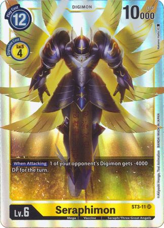 Seraphimon ST3 11 SR Super Rare Seraphimon ST3 11 SR Super Rare