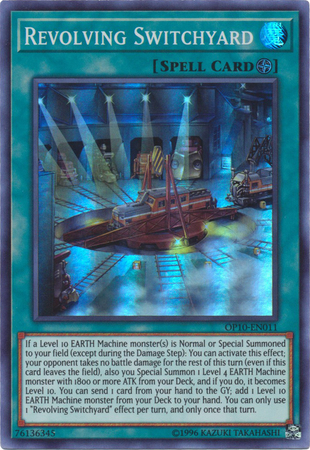 Revolving Switchyard OP10 EN011 Super Rare OTS Tournament Pack 10 OP10 Revolving Switchyard OP10 EN011 Super Rare OTS Tournament Pack 10 OP10