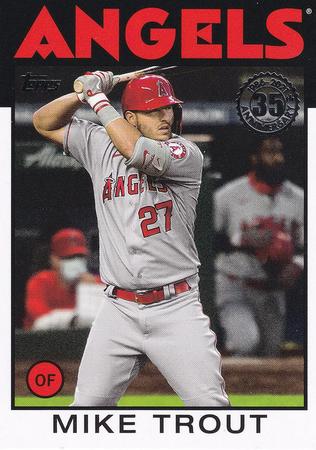 Mike Trout 2021 Topps Series 1 86B 1 1986 Retro Mike Trout 2021 Topps Series 1 86B 1 1986 Retro