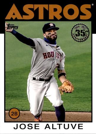 Jose Altuve 2021 Topps Series 1 86B 24 1986 Retro 2021 Topps Series 1 1986 Retro Jose Altuve 2021 Topps Series 1 86B 24 1986 Retro 2021 Topps Series 1 1986 Retro