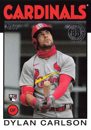 Dylan Carlson 2021 Topps Series 1 86B 83 1986 Retro Rookie 2021 Topps Series 1 1986 Retro Dylan Carlson 2021 Topps Series 1 86B 83 1986 Retro Rookie 2021 Topps Series 1 1986 Retro