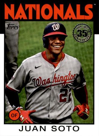 Juan Soto 2021 Topps Series 1 #86B-96 1986 Retro | TrollAndToad