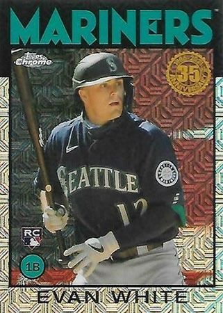 Evan White 2021 Topps Series 1 Silver Pack 86BC 82 Rookie 2021 Topps Series 1 Silver Pack Evan White 2021 Topps Series 1 Silver Pack 86BC 82 Rookie 2021 Topps Series 1 Silver Pack