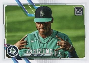 Kyle Lewis 2021 Topps Series 1 42 Variation SP Hand Gesture 2021 Topps Series 1 Kyle Lewis 2021 Topps Series 1 42 Variation SP Hand Gesture 2021 Topps Series 1