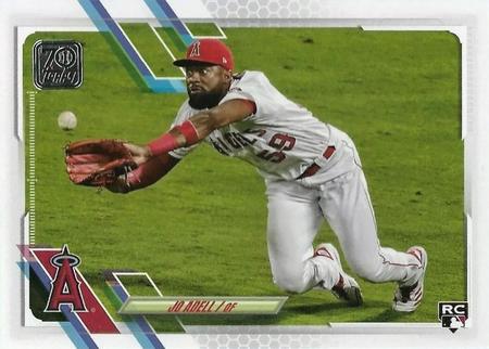 Jo Adell 2021 Topps Series 1 43 Rookie Variation SSP Diving for Ball 2021 Topps Series 1 Jo Adell 2021 Topps Series 1 43 Rookie Variation SSP Diving for Ball 2021 Topps Series 1